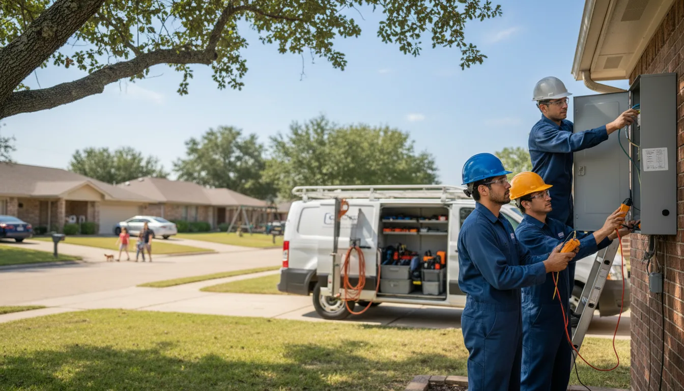 Certified electrician providing emergency electrical services in Mauk, GA